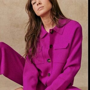 Betty Cardigan Magenta